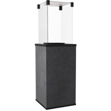 KRATKI Plynový ohřívač PATIO sklo / slinutý křemen BLEND NERO